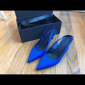 Theory Kitten Heel Sling Back